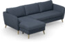 County - 3-sits soffa med flyttbar schäslong - Blå