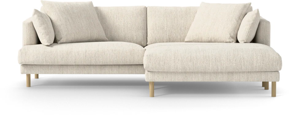 Harper - 4-sits med schäslong XL höger - Vit