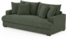 Mila - 3-sits soffa, hel dyna - Grön