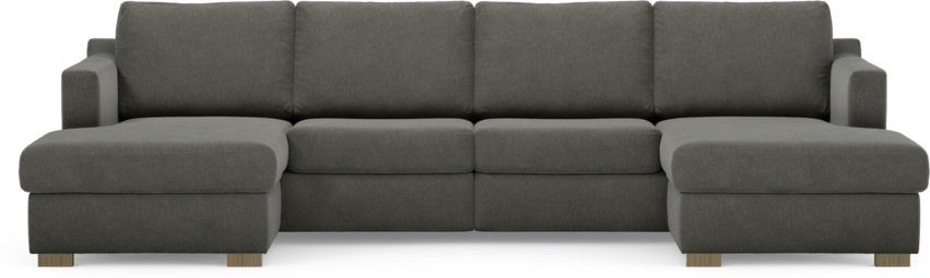 Friday - 2-sits soffa med två schäslonger - Grå