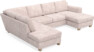 Friday - 3-sits soffa med divan vänster och schäslong höger - Rosa