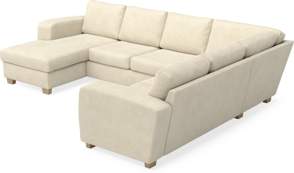 Friday - Hörnsoffa, 3+2-sits med schäslong vänster - Beige