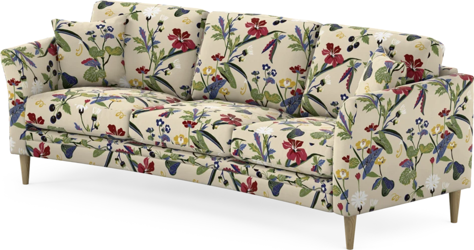 Eden - 3-sits soffa svängd - Flerfärgad