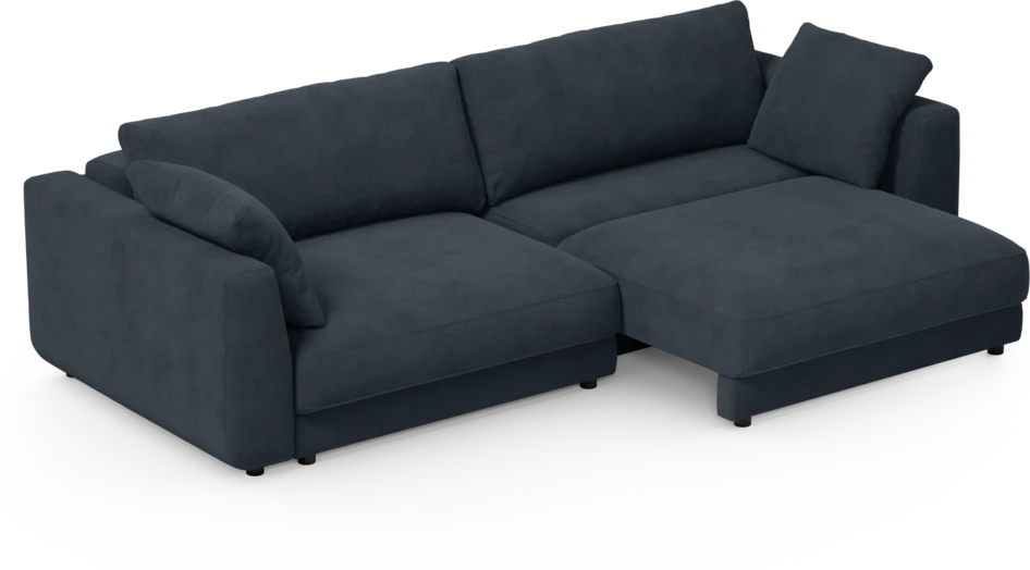 Amie - Bäddsoffa 4-sits - Blå
