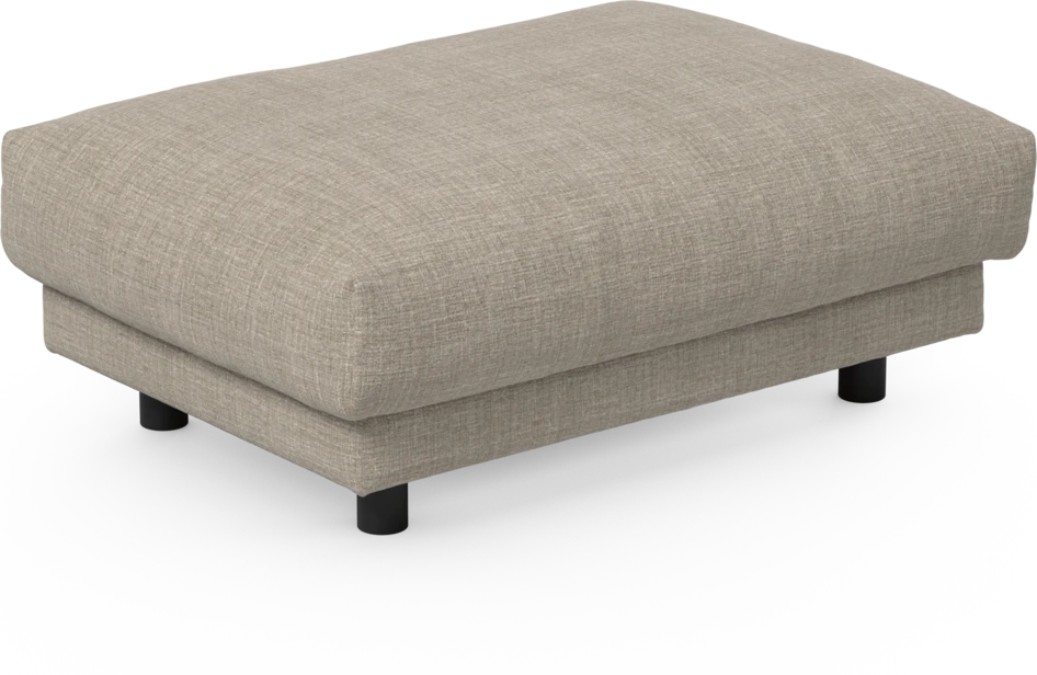 Cherrie - Fotpall 100, fast klädsel - Beige