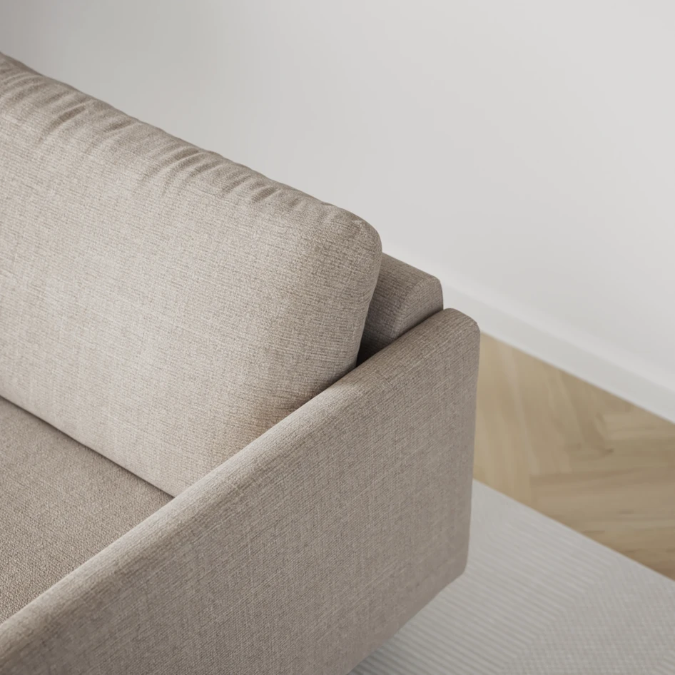 Madison - 2-sits soffa med divan vänster och schäslong höger - Beige