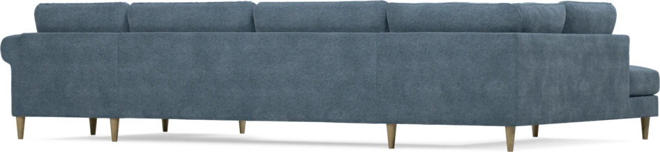 Bridge - 3-sits soffa med divan vänster och schäslong höger - Blå