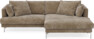 Harper - 4-sits med schäslong XL höger - Brun