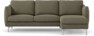 Madison Lux - 2-sits soffa med schäslong höger - Brun