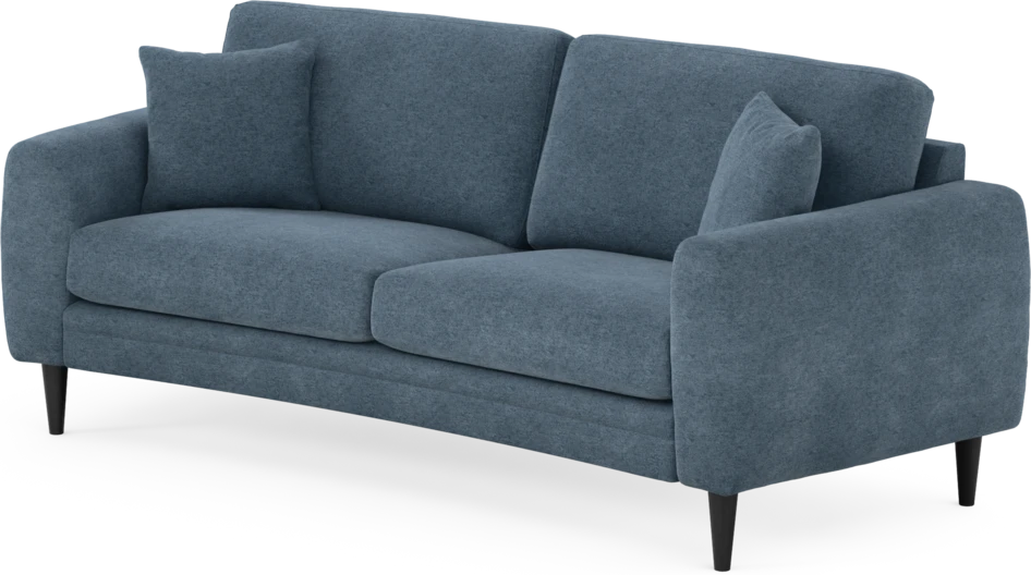 Eden - 2,5-sits soffa svängd - Blå