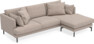 Harper - 4-sits med schäslong höger  - Beige