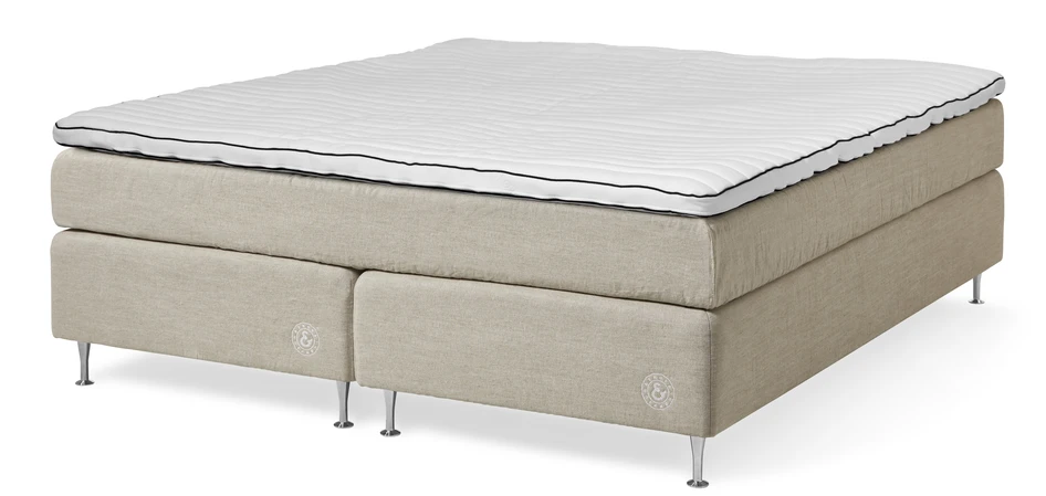 Cape Farewell Comfort - Kontinentalsäng, dubbelsäng med bäddmadrass Fiord Sense - Beige