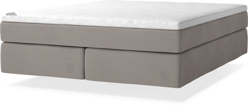 Cape Farewell - Kontinentalsäng, dubbelsäng med svävande utseende - Grå