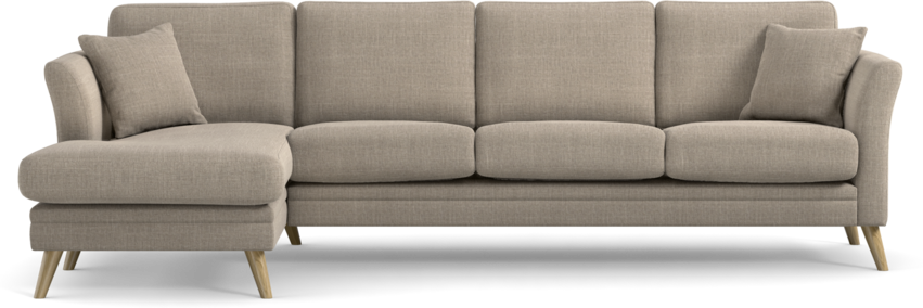 Eden - 3-sits soffa med schäslong - Beige