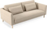 Willow - 3-sits soffa, hel dyna, fast klädsel - Beige