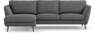 Madison Lux - 2-sits soffa med schäslong vänster - Grå