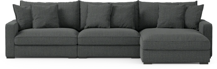 Rossi, 3-sits soffa med schäslong höger