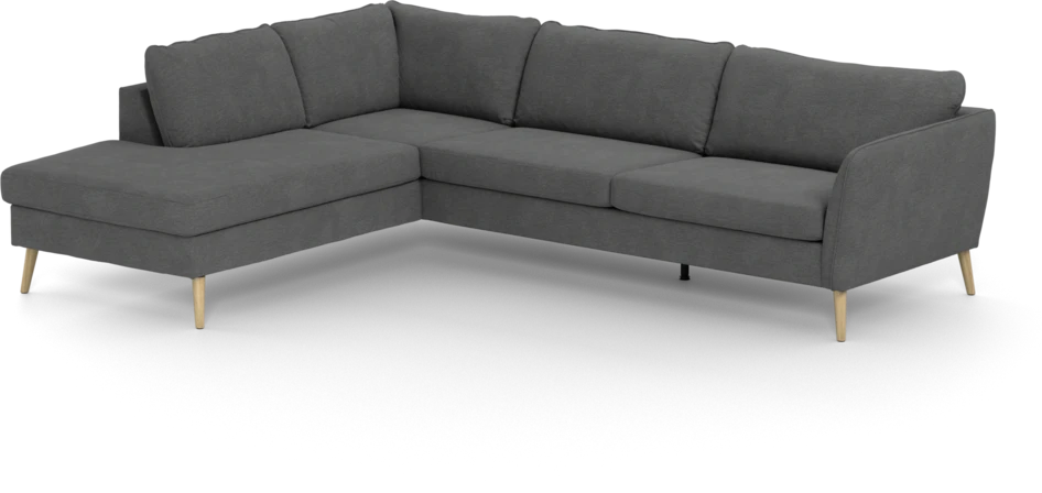 County - 2,5-sits soffa med divan vänster - Grå