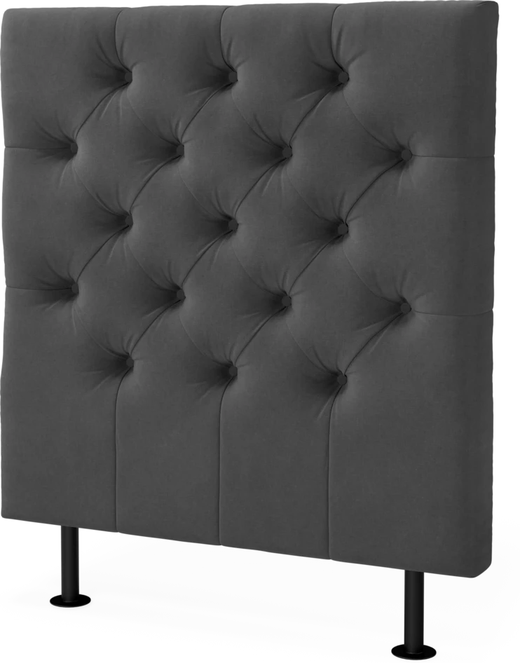 Cape pikerad - Sänggavel, 90-210 cm - Grå