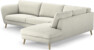 Madison Lux - 3-sits soffa med divan höger - Vit