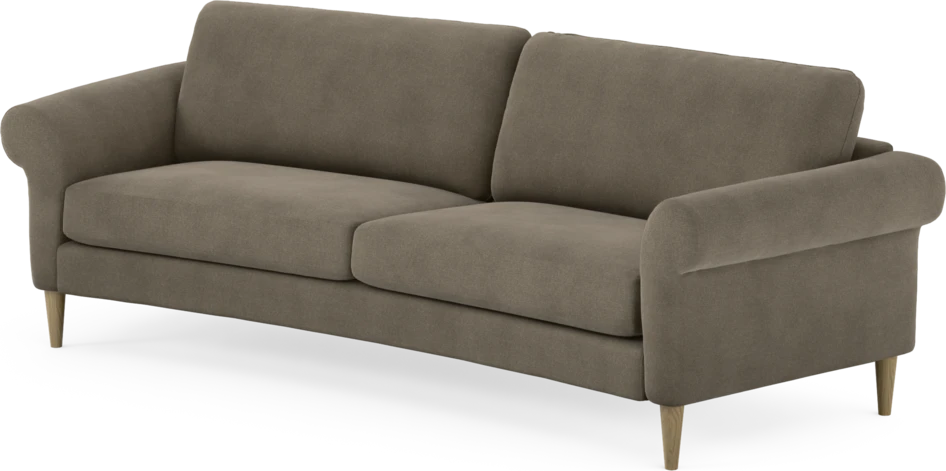 Bridge - 3-sits soffa svängd - Beige