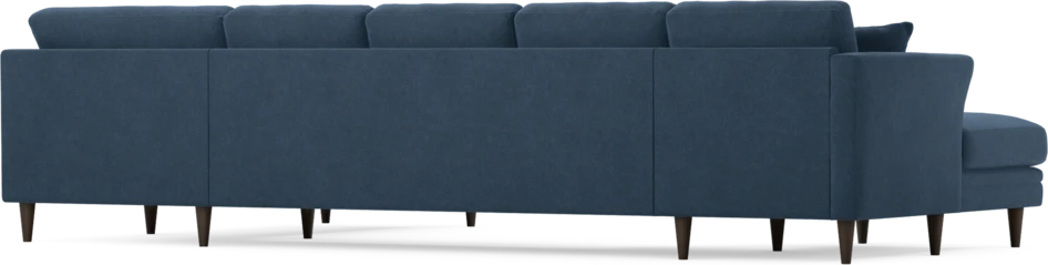 Eden - 3-sits soffa med schäslong vänster och divan höger - Blå