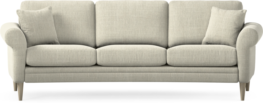 Eden - 3-sits soffa svängd - Beige