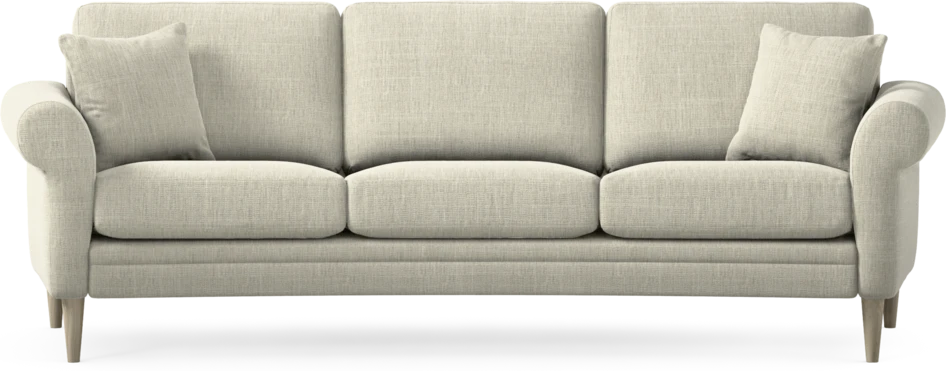 Eden - 3-sits soffa svängd - Beige