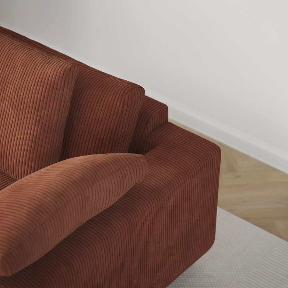 Amie - 3-sits soffa - Orange