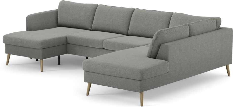 County - 3-sits soffa med schäslong vänster och divan höger - Grå