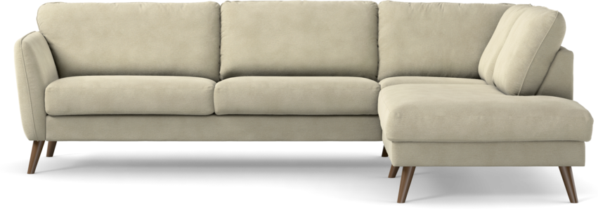 Bridge - 3-sits soffa med divan höger - Beige