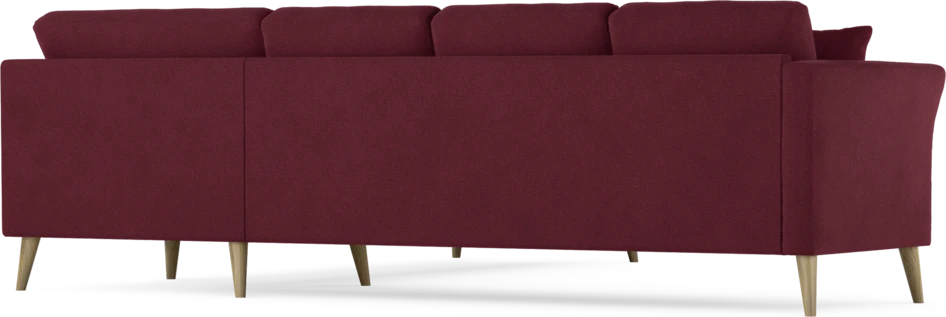 Eden - Hörnsoffa, 3+3-sits - Röd