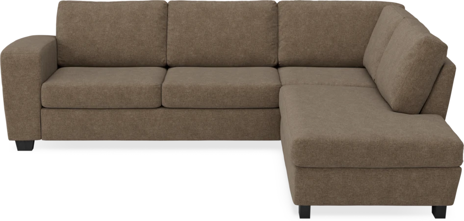 Friday - 2,5-sits soffa med divan höger - Brun