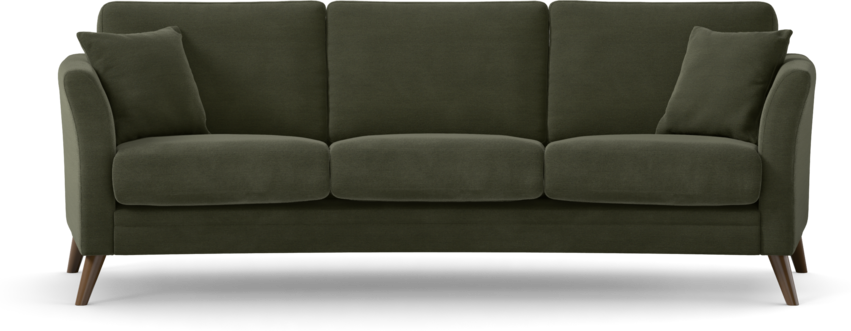 Eden - 3-sits soffa svängd - Grön