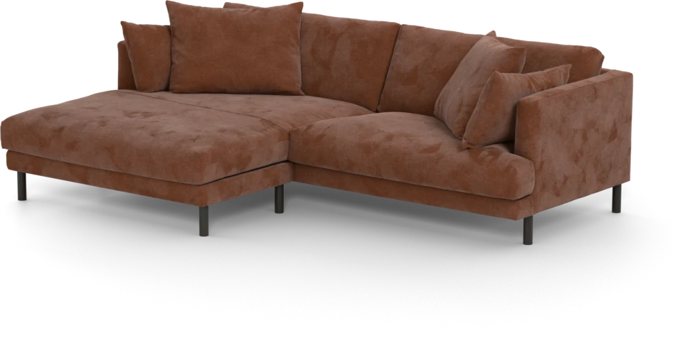 Harper - 4-sits med schäslong XL vänster - Orange