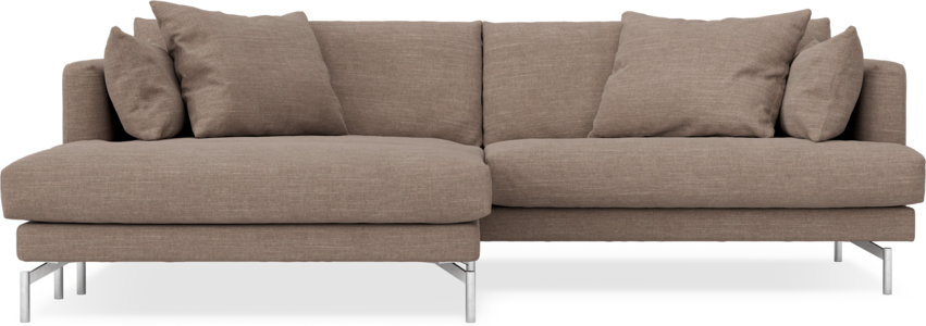 Harper - 4-sits med schäslong XL vänster - Brun