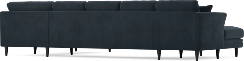 Eden - 3-sits soffa med schäslong vänster och divan höger - Blå