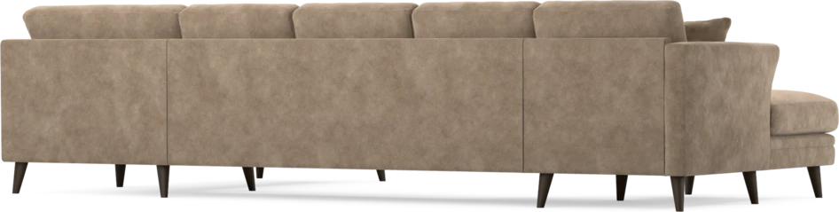 Eden - 3-sits soffa med schäslong vänster och divan höger - Beige