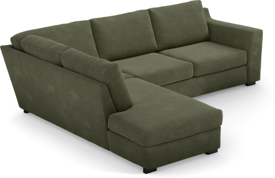 Friday - 2,5-sits soffa med divan vänster - Grön