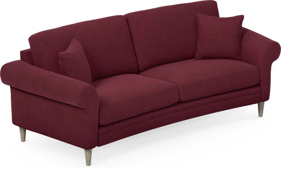 Eden - 2,5-sits soffa svängd - Röd