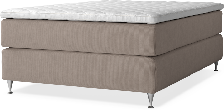 Delux Dream - Kontinentalsäng, enkelsäng med bäddmadrass - Beige