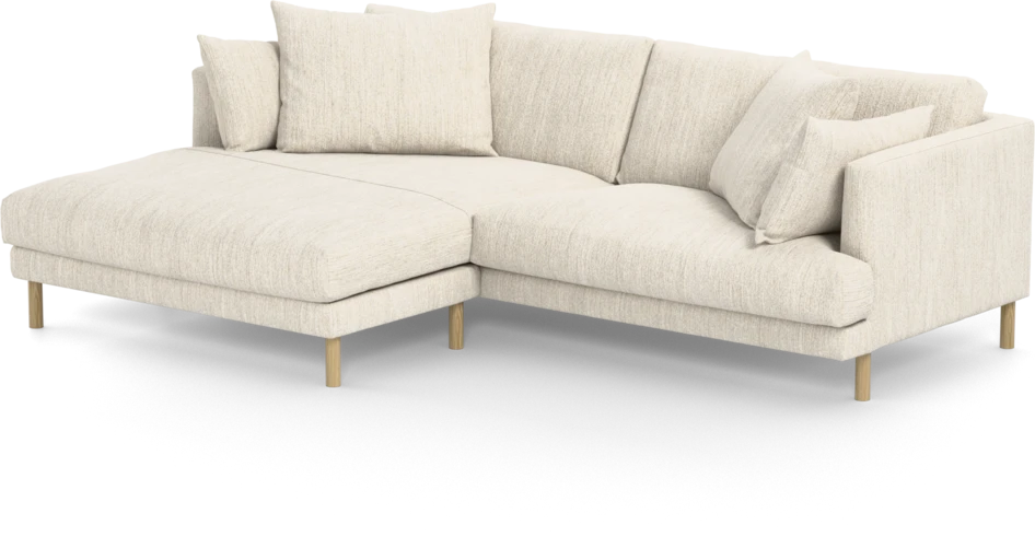 Harper - 4-sits med schäslong XL vänster - Vit