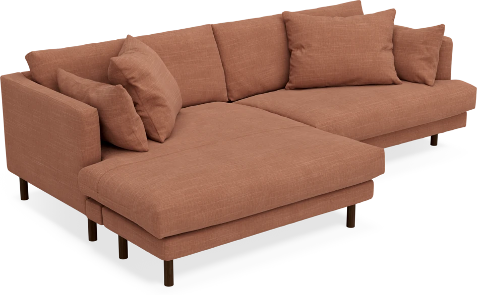 Harper - 4-sits med schäslong XL vänster - Orange