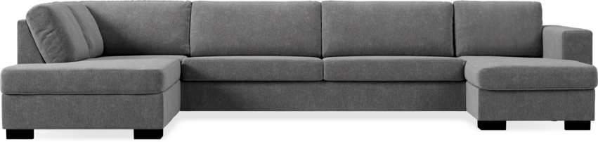 Nevada - 4-sits soffa med divan vänster och schäslong höger - Grå