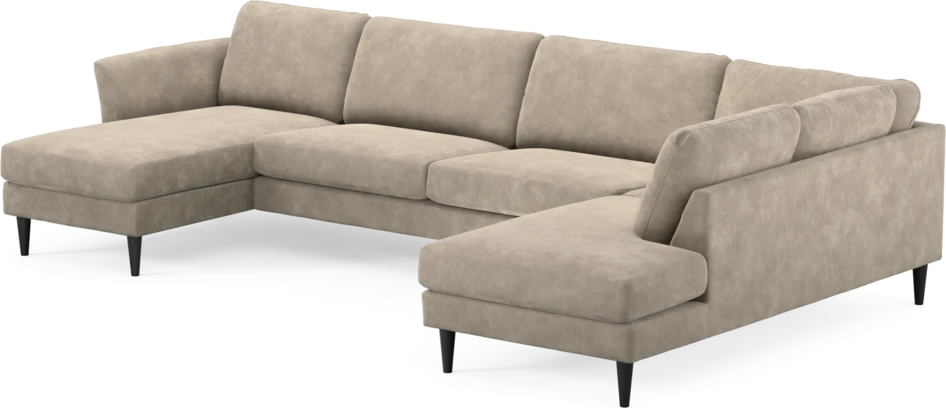 Bridge - 3-sits soffa med schäslong vänster och divan höger - Beige