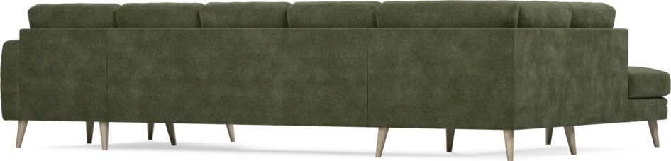 Eden - 3-sits soffa med divan vänster och schäslong höger - Grön