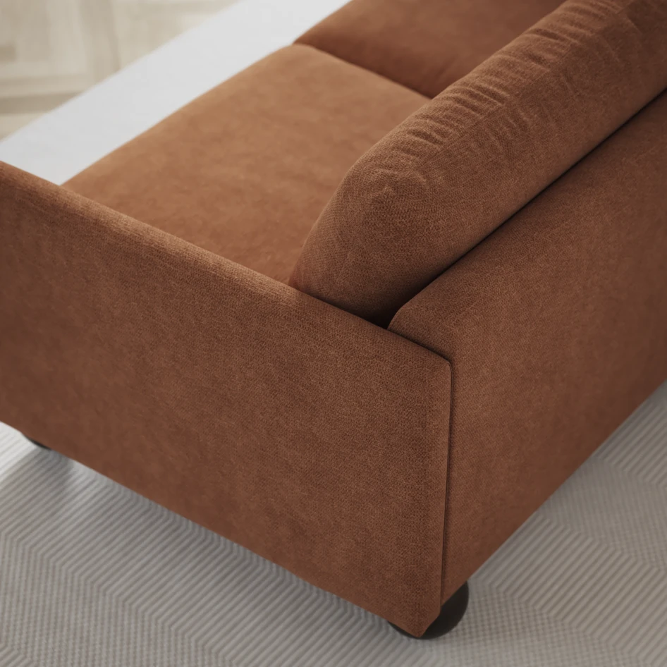 Madison Lux - Hörnsoffa 2+3-sits, hörn 1 - Orange