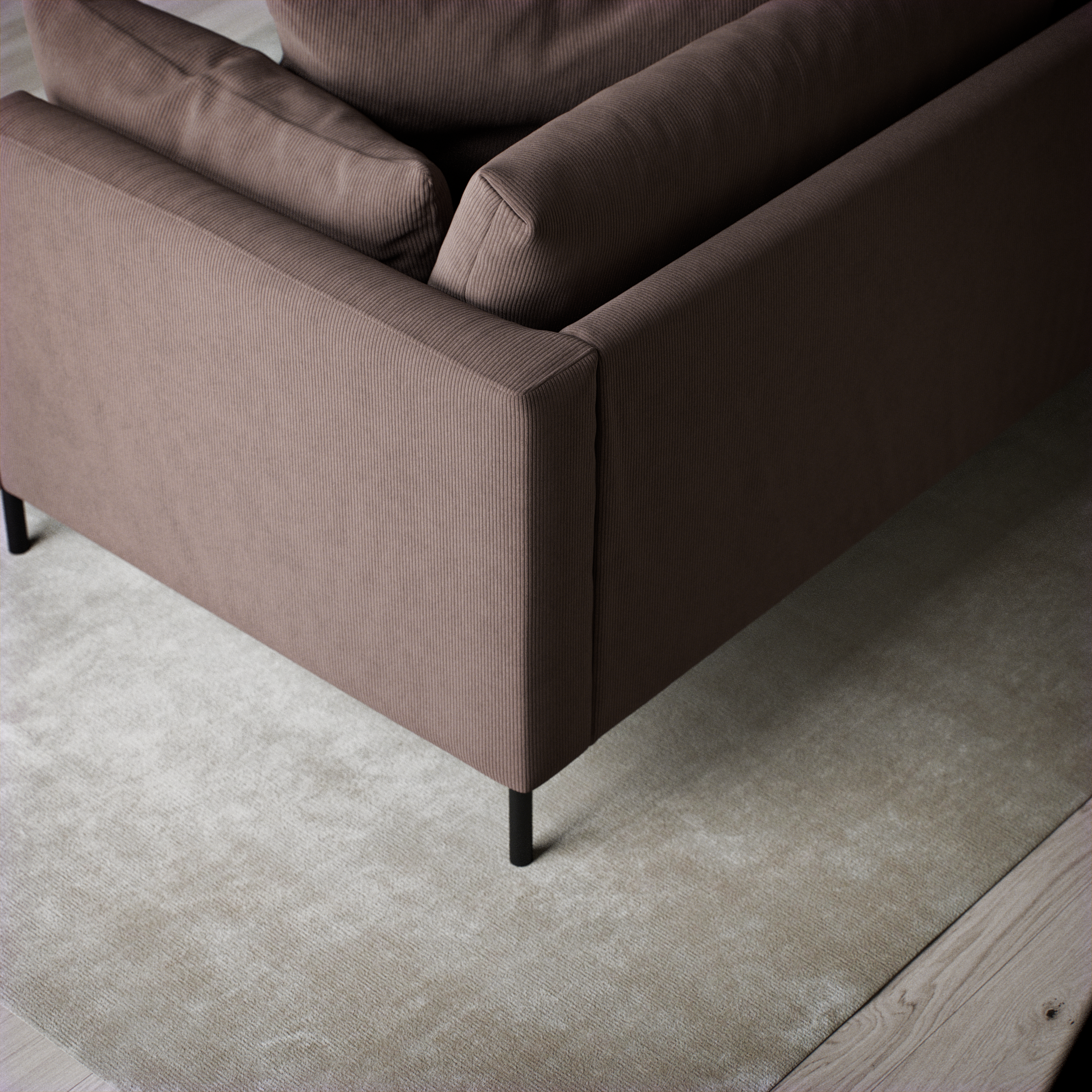 Harper - 3-sits soffa, hel dyna - inspiration