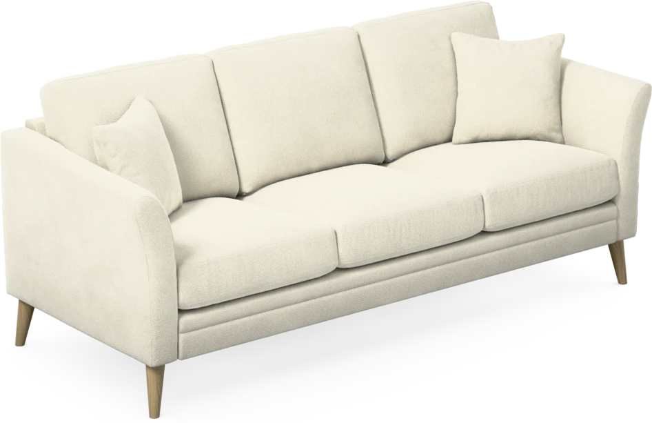 Eden - 3-sits soffa - Vit