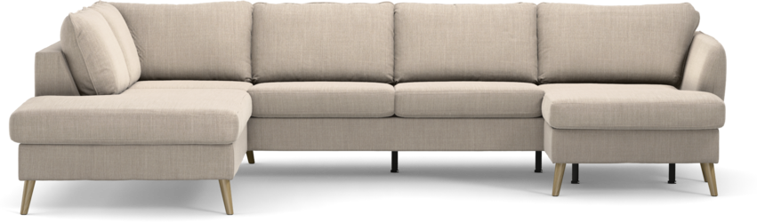 County - 3-sits soffa med divan vänster och schäslong höger - Beige